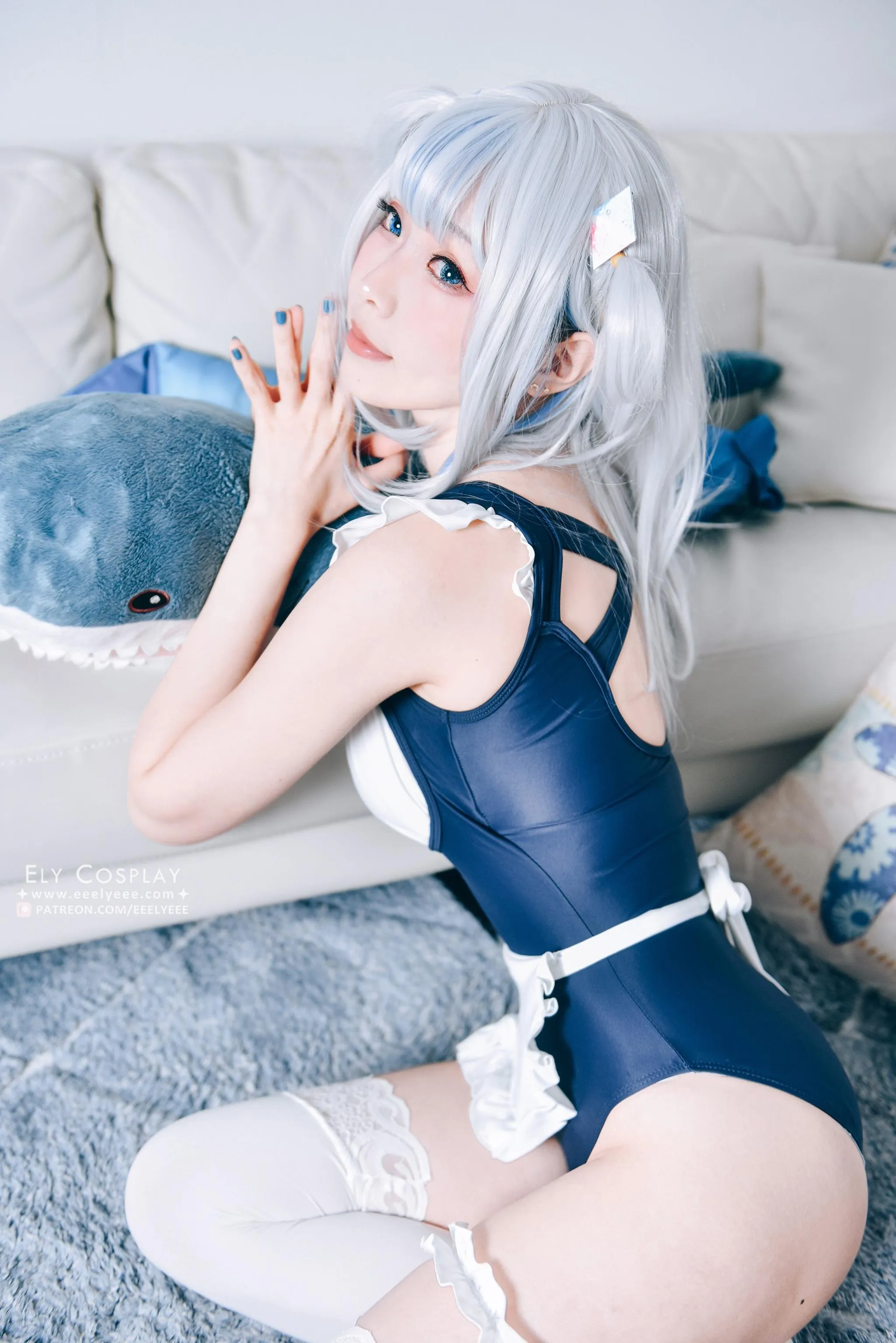ElyEE子 – NO.71 噶呜·古拉小鲨鲨 泳装 [19P]插图9